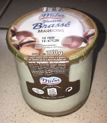 Yaourt Brassé Marrons