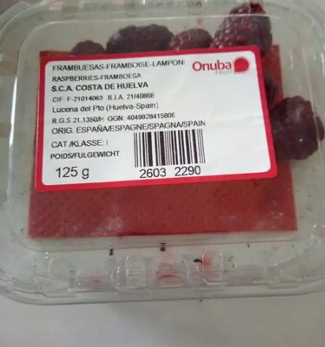 Framboise onuba fruit