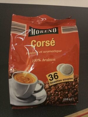 Moreno 100% arabica corsé, 36 dosettes
