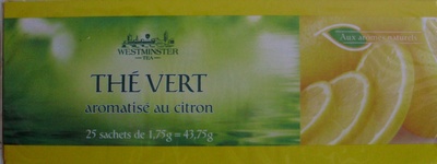 Thé vert au citron aromatisé