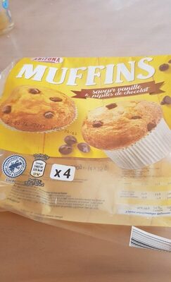 Muffins saveur vanille et pépites de chocolat