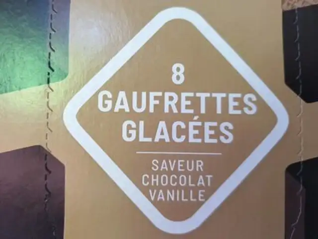 8 gauffrettes glacées