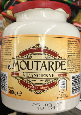 Moutarde à l'ancienne au vin blanc