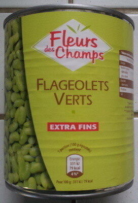 2lboîtes Flageolets Verts Extra Fins Fleurs Des Champs 530 g