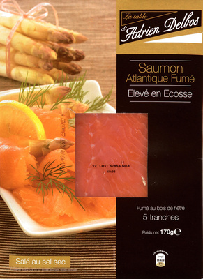 Saumon atlantique fumé élevé en Ecosse