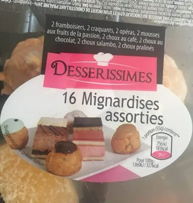 Mignardises assorties