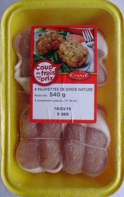 4 paupiettes Dinde