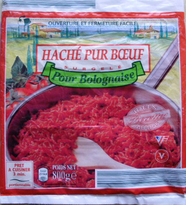 Haché Pur Bœuf Pour Bolognaise, Surgelé