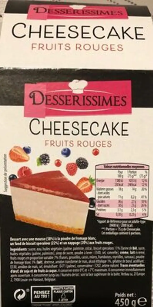 Cheesecake fruits rouges