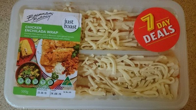 Chicken enchilada wrap