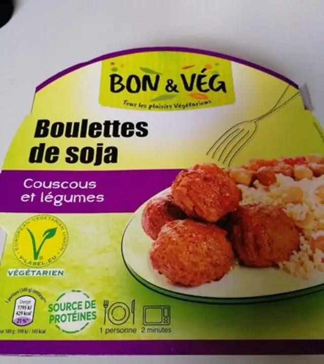 boulettes de soja couscous et légumes