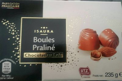 Boules praliné chocolat au lait