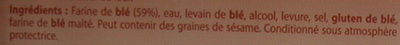 4 cookies aux pépites de chocolat ingredients label