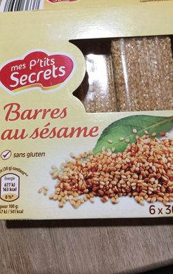 Barres aux amandes, noisettes  et arachides