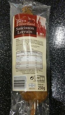 Saucisson Lorrain Fumé au bois de hêtre