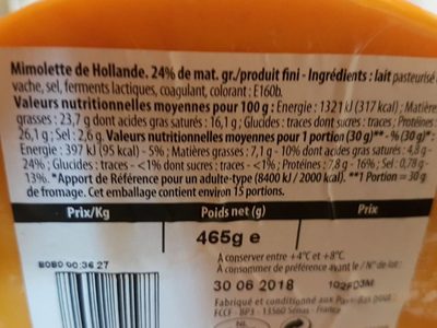 Mimolette de Hollande