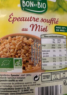 Épeautre Soufflé au Miel