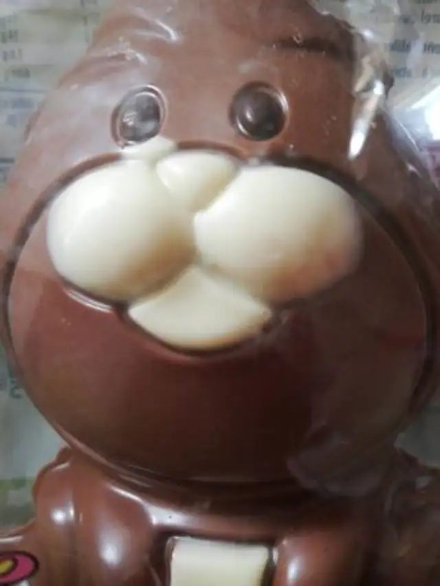 Chocolat au lait décoré