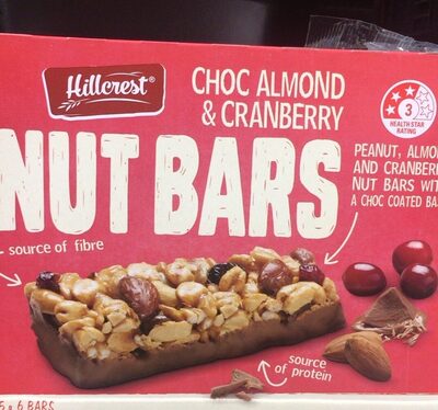 Nut Bars Choc Almond & Cranberry