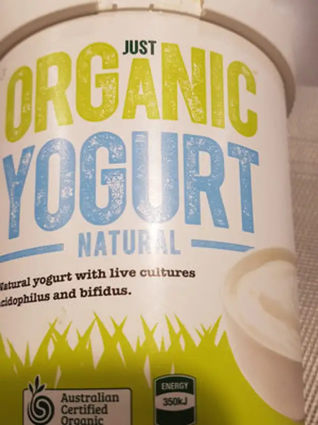 Just organic yogurt