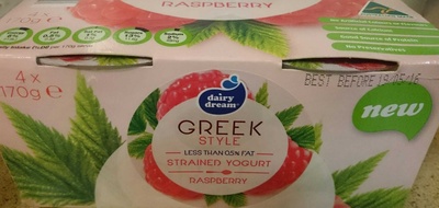 Greek Style Strained Yoghurt - Raspberry