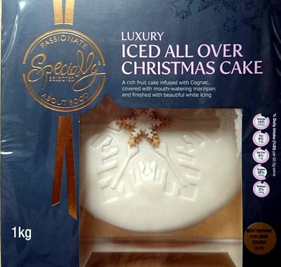 Luxury Iced All Over Christmas Cake