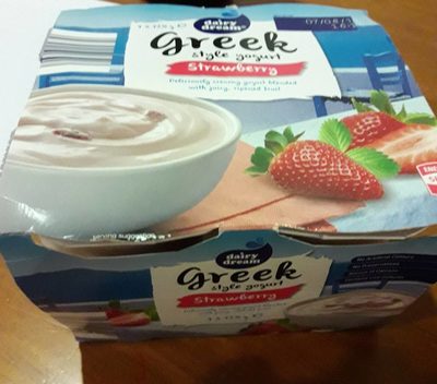 Greek style yogurt strawberry