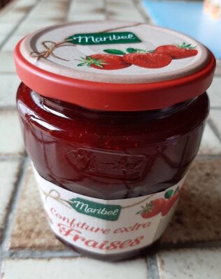 Confiture extra fraises front packaging