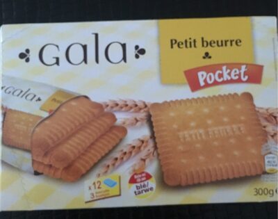 Petit beurre pocket gala, Biscuits au beurre