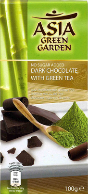 Dark chocolate with green tea 54% cacao