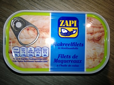 Filets de maquereaux à huile de colza