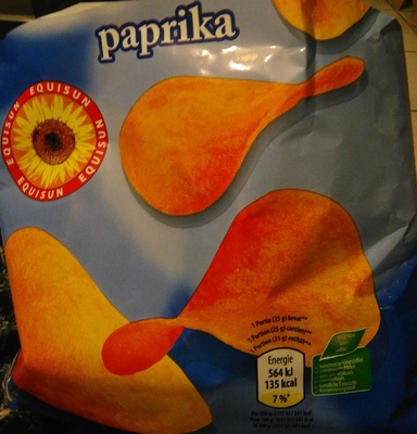 Chips paprika front packaging