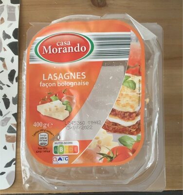 Lasagnes facon bolognaise