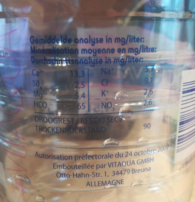 Rocheval - Source:Amanda nutrition facts table