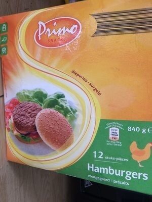 Hamburger de poulet front packaging