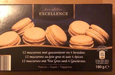 12 macarons au foie gras et aux 4 épices