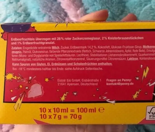 Kribbel Bribbel ingredients label