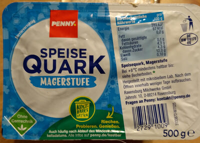Speisequark Magerstufe