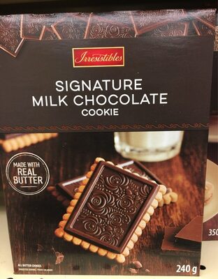 Signature milk chicolate front packaging