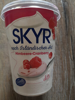 Skyr isländische Art Himbeere - Cranberry