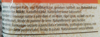 Mélange pour gâteau au fromage ingredients label