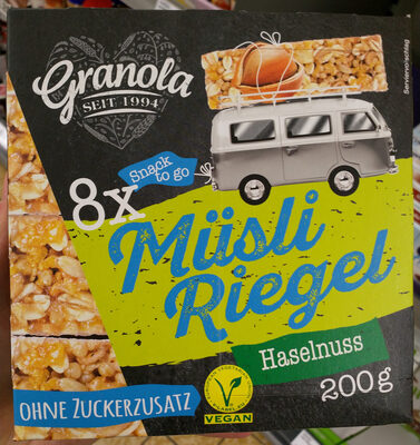 Müsli Riegel Haselnuss