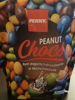 Peanut chocs front packaging
