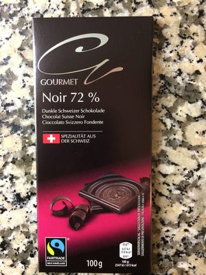 Chocolat gourmet noir front packaging