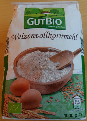 Weizenvollkornmehl front packaging