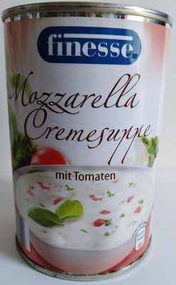 Mozzarella Cremesuppe mit Tomaten