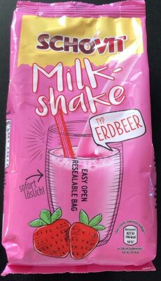 Quick Mix Milkshake Typ Erdbeere, Erdbeere front packaging