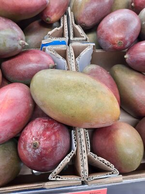 ALDI Mangos reif Kl. 1 Sorte Palmer 1St. 2.49€ front packaging