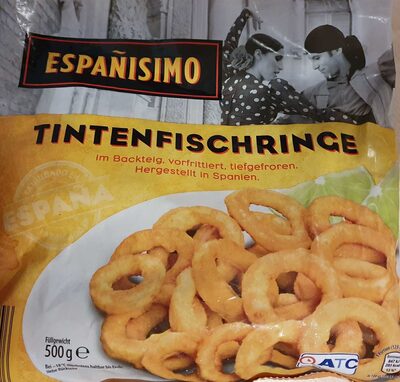 Tintenfischringe im Backteig, vorfrittiert, tiefgefroren