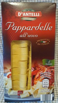 Pappardelle all ' uovo Pasta front packaging
